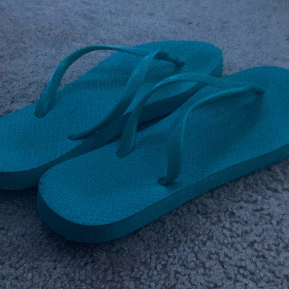 Blue Flip Flops - Picture 3 of 4